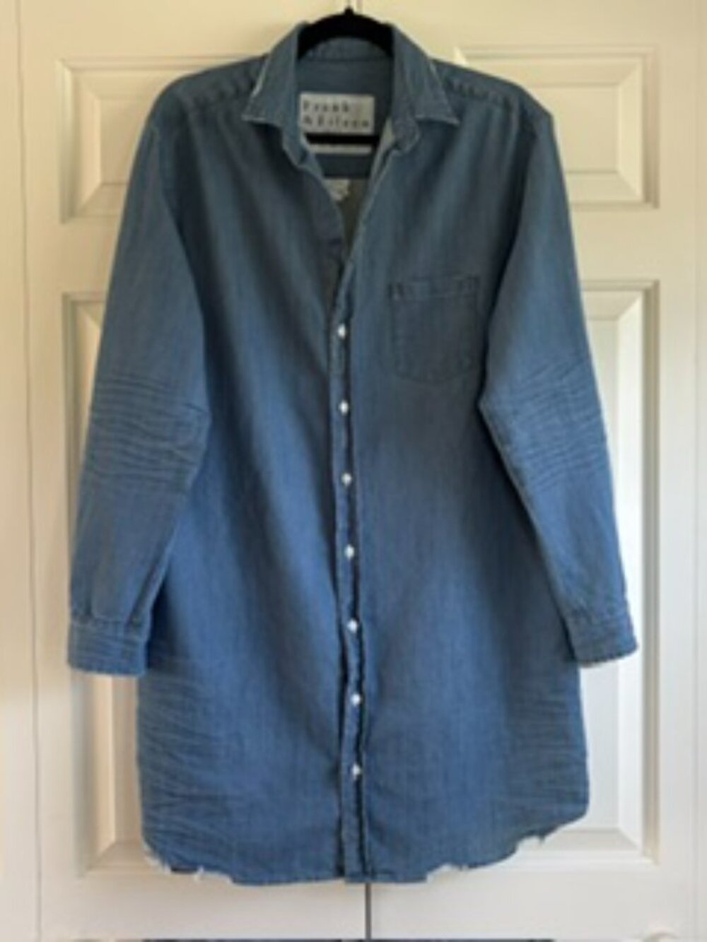NWOT Frank & Eileen Blue Denim Button Down Mary Dress - Medium - Picture 4 of 13